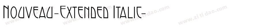 Nouveau-Extended Italic字体转换